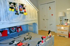 Mickey Mouse themed bunk room